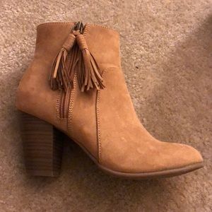 Tan booties